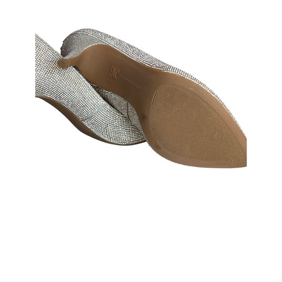 INC Zitah Rhinestone Embellished Pointed Toe Stiletto Heels Womens Size 8.5 Cham - Picture 10 of 11